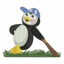 Sporty Penguin 04 machine embroidery designs