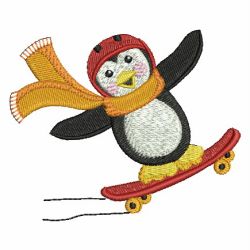 Sporty Penguin 05 machine embroidery designs