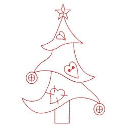 Redwork Country Christmas 04(Lg) machine embroidery designs