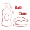 Redwork Bath Time 01(Md)