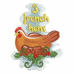 12 Days of Christmas 03 machine embroidery designs
