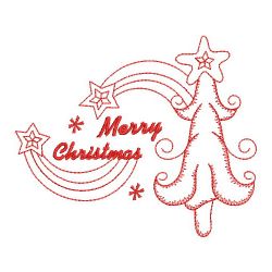 Redwork Merry Christmas 02(Sm) machine embroidery designs