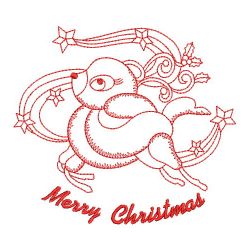 Redwork Merry Christmas 05(Sm) machine embroidery designs