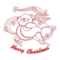 Redwork Merry Christmas 05(Lg) machine embroidery designs