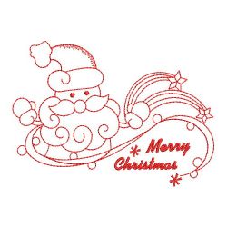 Redwork Merry Christmas 06(Lg) machine embroidery designs