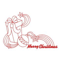 Redwork Merry Christmas 07(Sm) machine embroidery designs