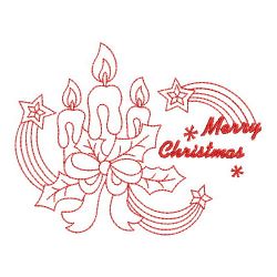 Redwork Merry Christmas 11(Md) machine embroidery designs