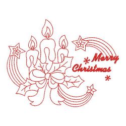 Redwork Merry Christmas 11(Sm) machine embroidery designs