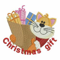 Christmas Cat 03 machine embroidery designs