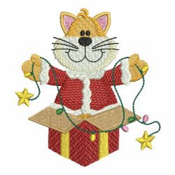Christmas Cat 04 machine embroidery designs