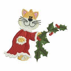Christmas Cat 05 machine embroidery designs
