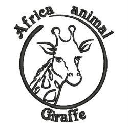 African Animal Silhouettes 05 machine embroidery designs