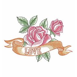 Sketched Roses 04(Sm) machine embroidery designs