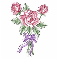 Sketched Roses 10(Sm) machine embroidery designs