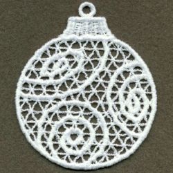 FSL Swirly Christmas Ornament 12 machine embroidery designs