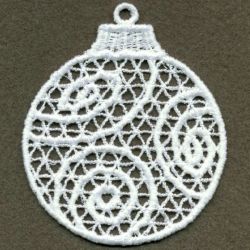 FSL Swirly Christmas Ornament 12