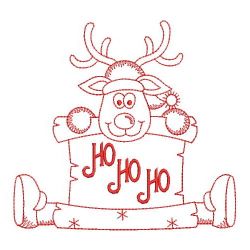 Redwork Christmas Reindeer 07(Sm) machine embroidery designs