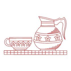Redwork Coffee Time 1 10(Lg) machine embroidery designs