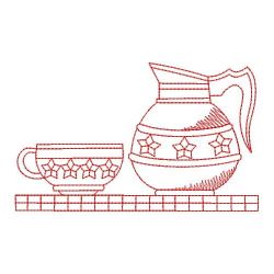 Redwork Coffee Time 1 10(Sm) machine embroidery designs