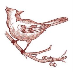 Sketched Cardinal 05 machine embroidery designs