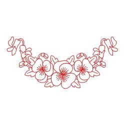 Redwork Heirloom Pansy 08(Sm)