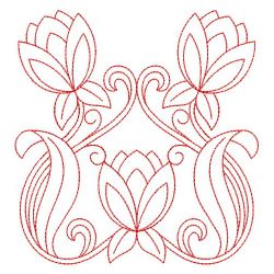 Redwork Art Nouveau Blooms(Sm) machine embroidery designs