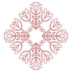Redwork Art Nouveau Blooms 13(Sm)