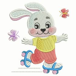 Cute Cartoon Bunny 08 machine embroidery designs