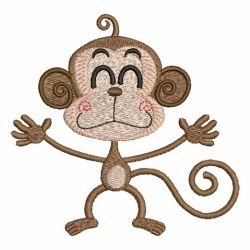 Cute Monkey 02 machine embroidery designs