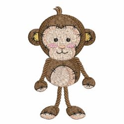 Cute Monkey 03 machine embroidery designs