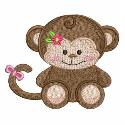 Cute Monkey 05 machine embroidery designs