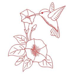 Redwork Morning Glory(Md) machine embroidery designs