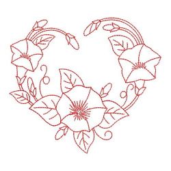 Redwork Morning Glory 03(Sm) machine embroidery designs