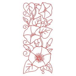 Redwork Morning Glory 04(Md) machine embroidery designs