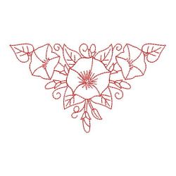 Redwork Morning Glory 05(Md) machine embroidery designs