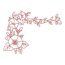 Redwork Morning Glory 08(Lg) machine embroidery designs