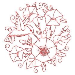 Redwork Morning Glory 10(Md) machine embroidery designs