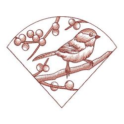Sketched Chickadees 1 07(Md) machine embroidery designs