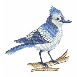 Watercolor Blue Jay 01 machine embroidery designs