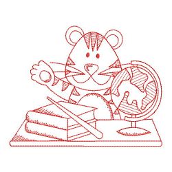 Rebwork School Tiger 02(Sm) machine embroidery designs