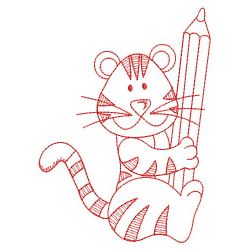 Rebwork School Tiger 10(Md) machine embroidery designs