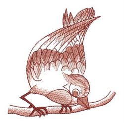 Sketched Chickadees 2 07 machine embroidery designs