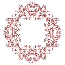 Redwork Heirloom Flower 02(Lg) machine embroidery designs