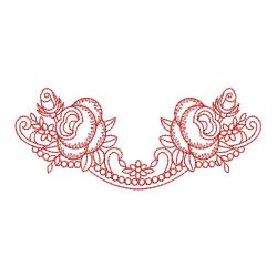 Redwork Heirloom Flower 05(Lg) machine embroidery designs