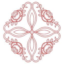 Redwork Heirloom Flower 06(Lg) machine embroidery designs