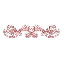 Redwork Heirloom Flower 07(Sm)
