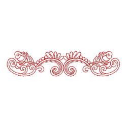 Redwork Heirloom Flower 07(Lg)