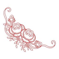 Redwork Heirloom Flower 08(Lg) machine embroidery designs