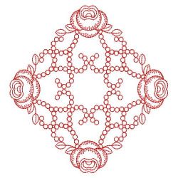 Redwork Heirloom Flower 11(Md) machine embroidery designs