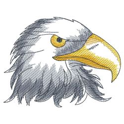 Sketched Eagle 01(Lg) machine embroidery designs
